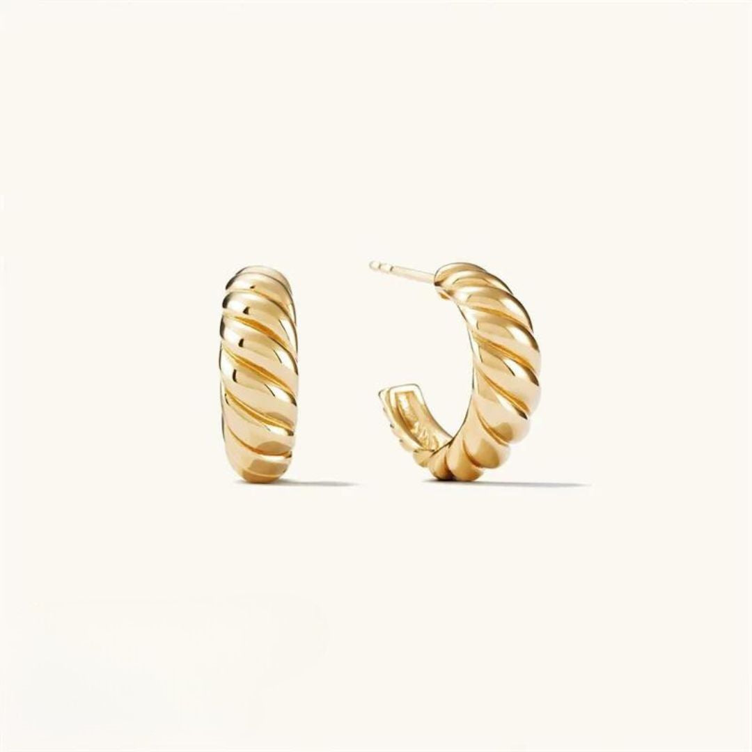 Julewry - curved hoop earrings