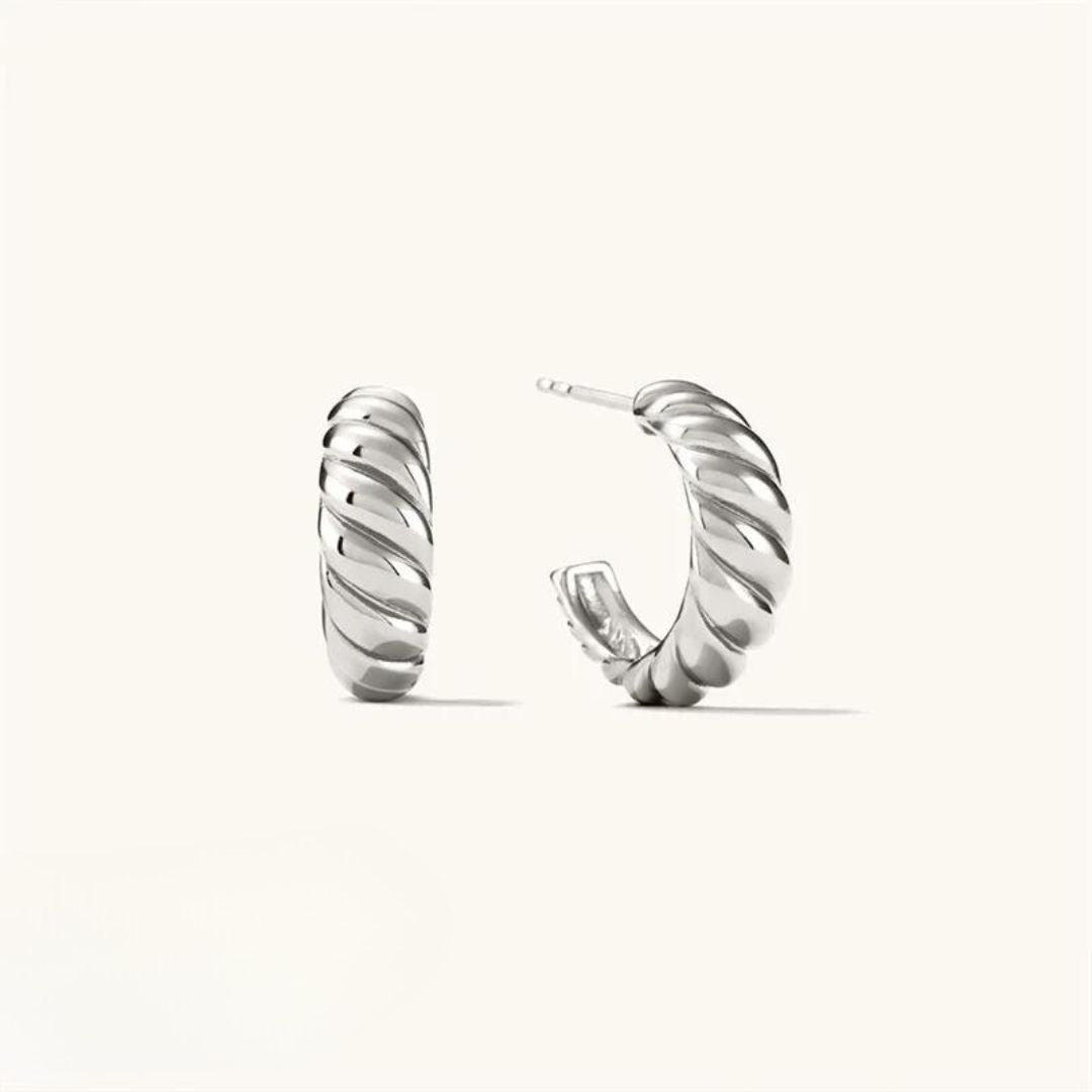 Julewry - curved hoop earrings