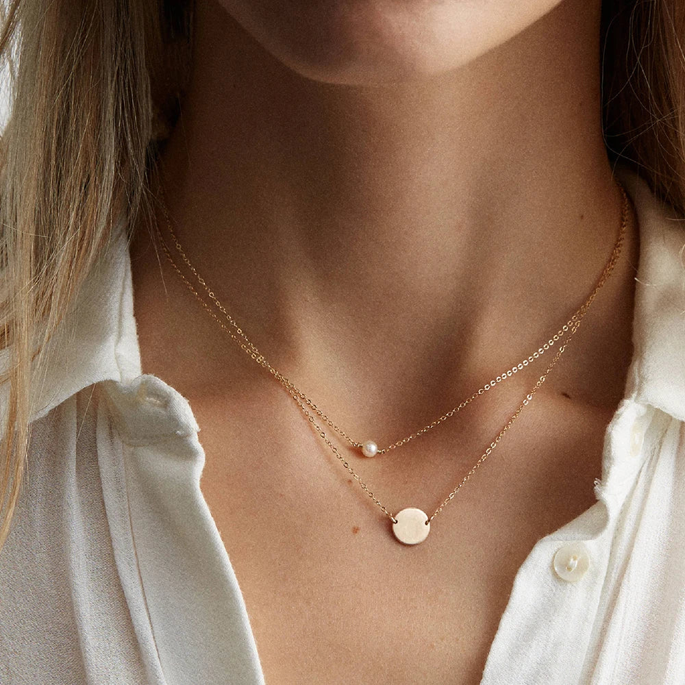 Julewry - Double necklace with pendants
